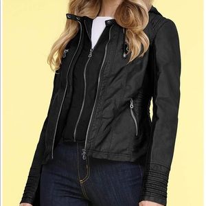 NWOT faux leather moto jacket